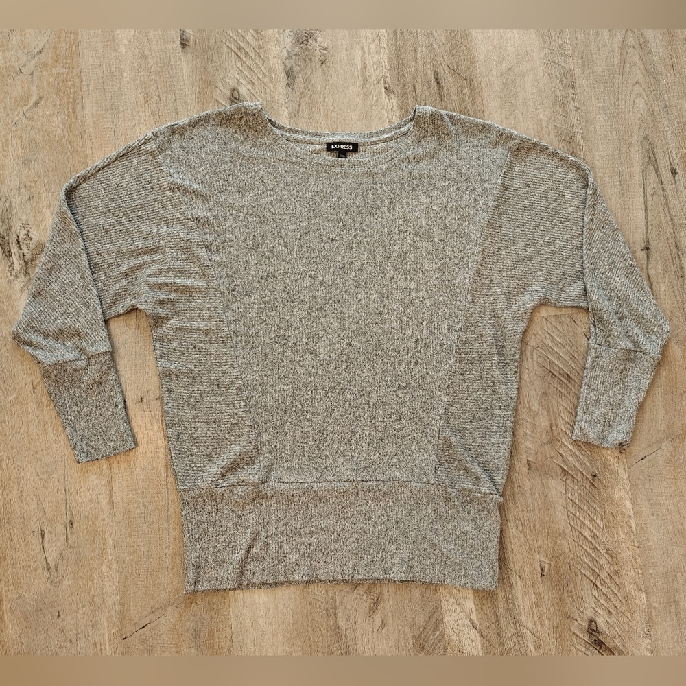 Gray Dolman Express Sweater